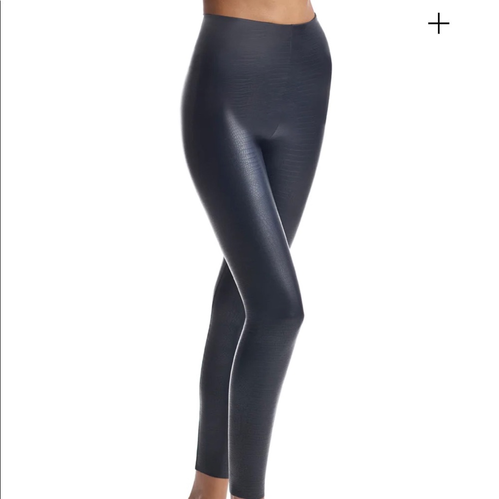 Commando Faux Animal Leather Leggings Black Croc NEW WITH TAG - Picture 3 of 9